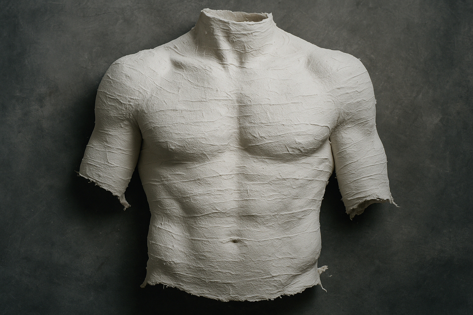 Empreinte blanche du torse